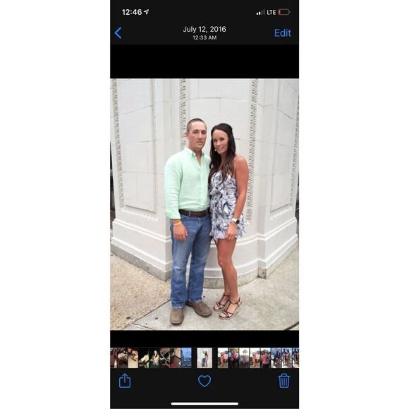 L’atiste Ruffle Romper Navy Palm - Picture 7 of 7